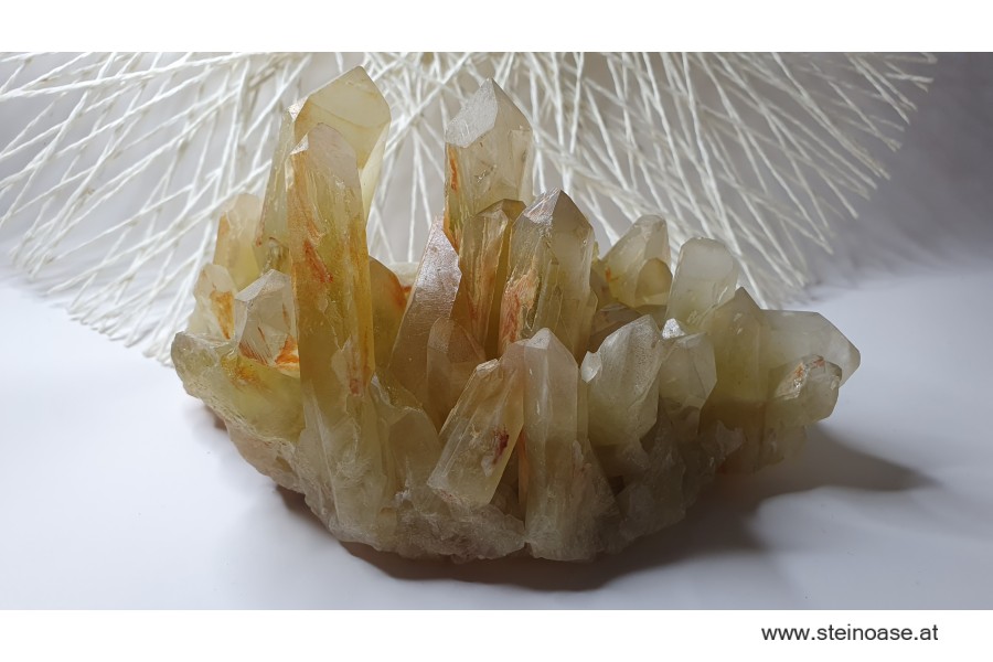 Natur Citrin Spitzen / Stufe